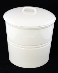CRABTREE & EVELYN 8" Ivory Canister Cookie Treat Jar